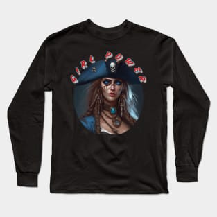 Cool pirate wench Long Sleeve T-Shirt